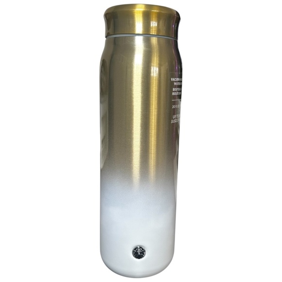 Starbucks Other - Starbucks White & Gold Vacuum Insulated Water Bottle, 20oz, NWT, Up to 8HR Cold